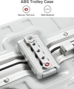 LUGGEX Hard Shell Carry On Luggage with Aluminum Frame - 100% PC No Zipper Suitcase - 4 Metal Corner Hassle-Free Travel (Hard Case Suitcase) - Image 8